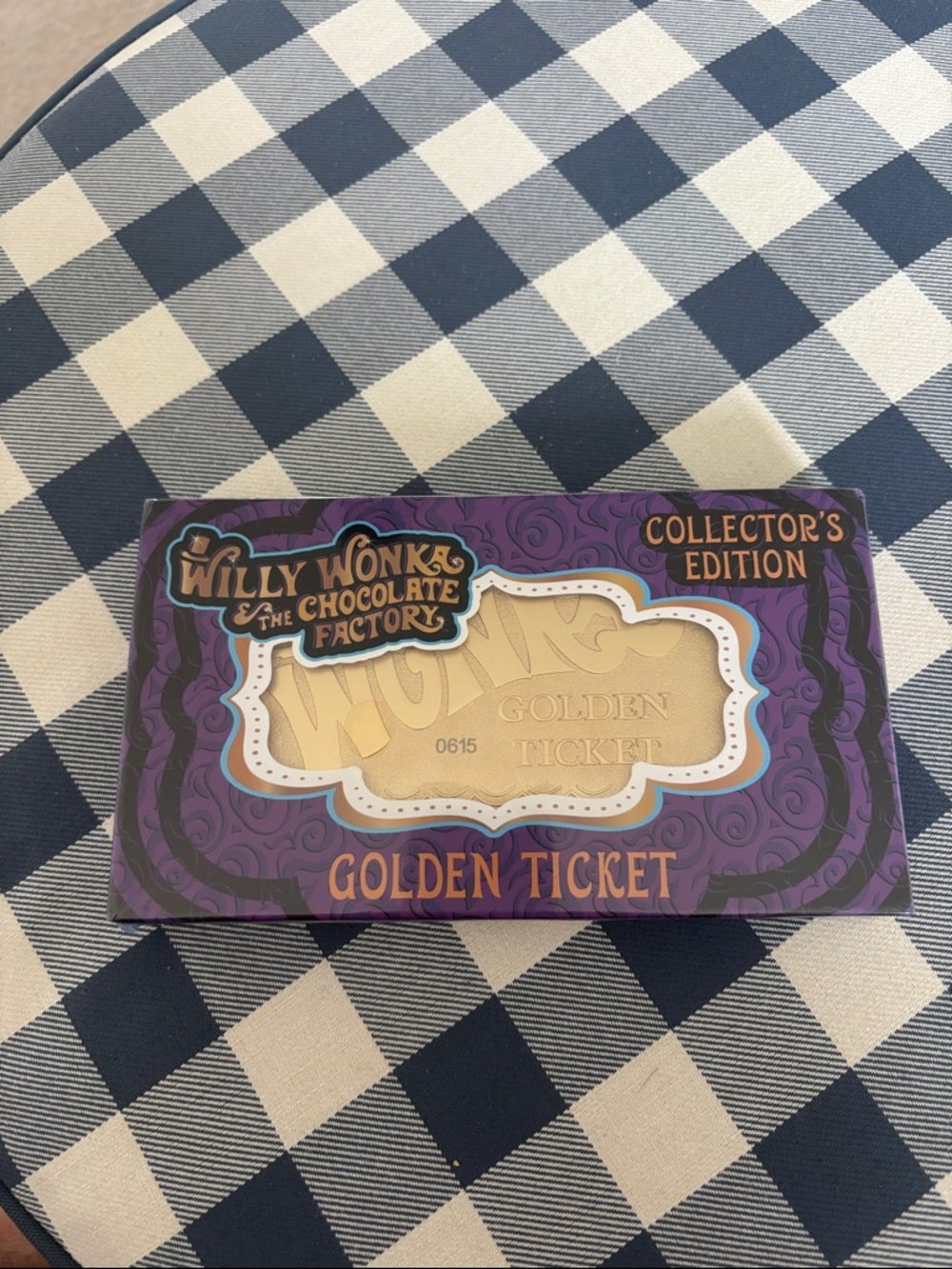 Collector's Edition Golden Ticket Card Holder — Purple and Gold